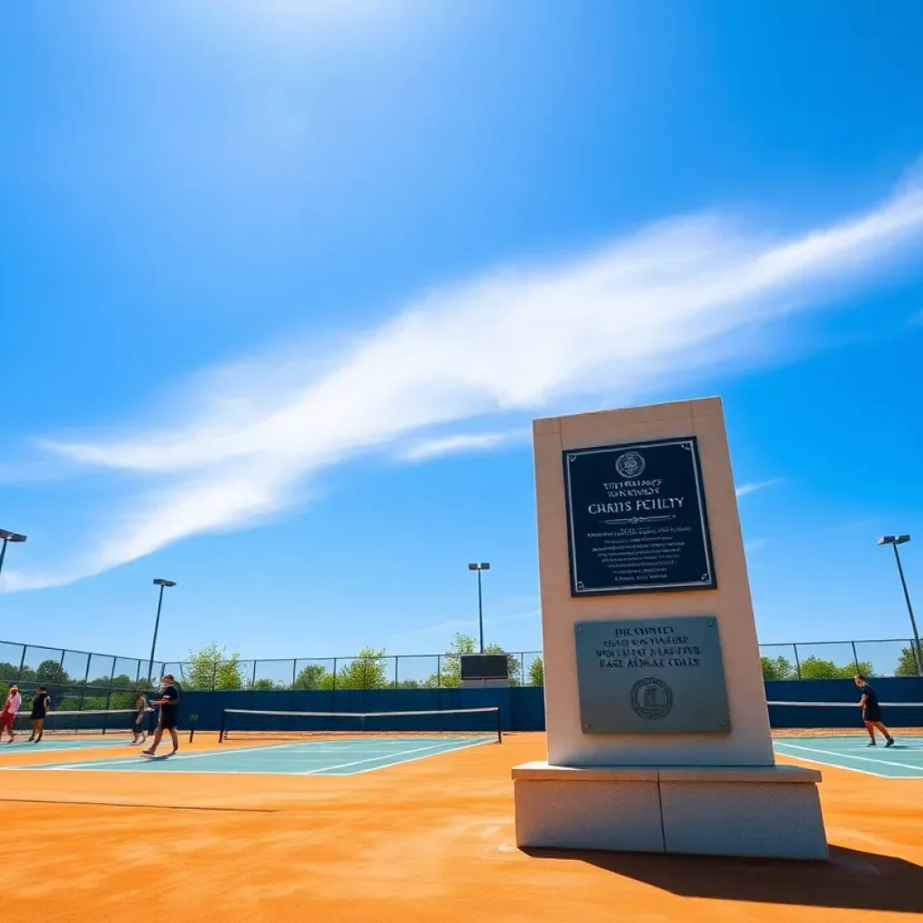 New tennis courts at Grand Junction High School