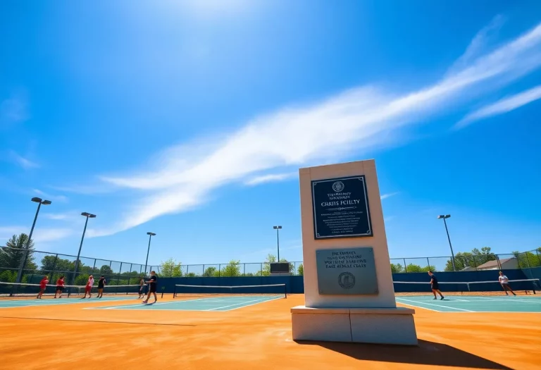 New tennis courts at Grand Junction High School