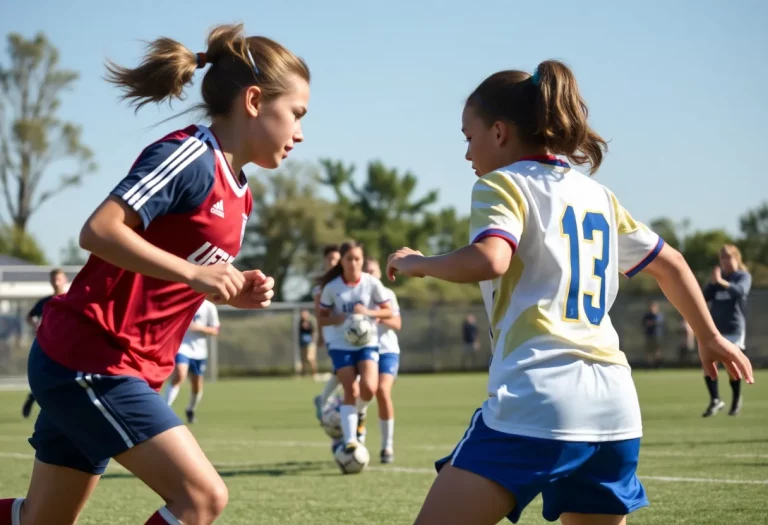 Local high school soccer teams competing at the Bluegrass State Games