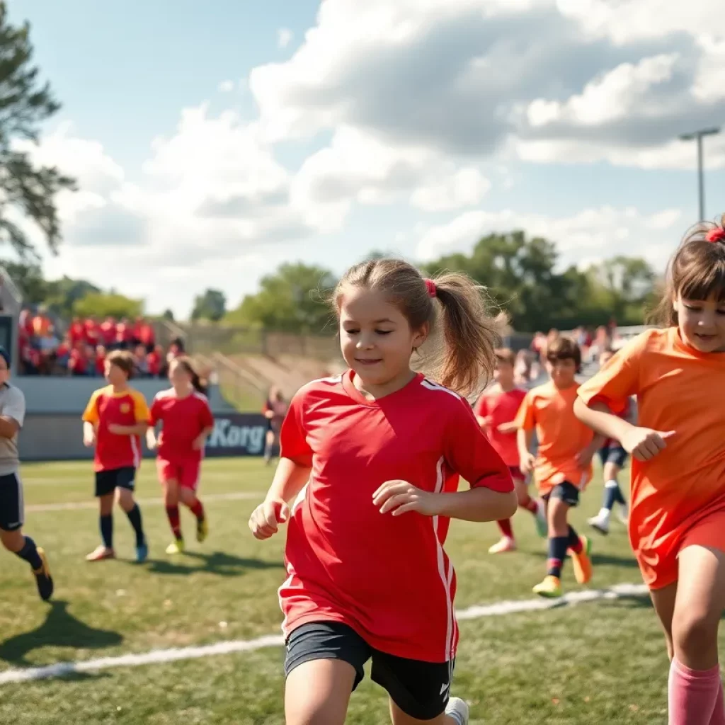 Young athletes playing soccer in Greater Cincinnati