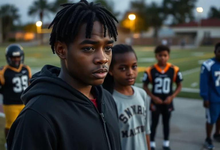 Community members gather in mourning over a youth football tragedy