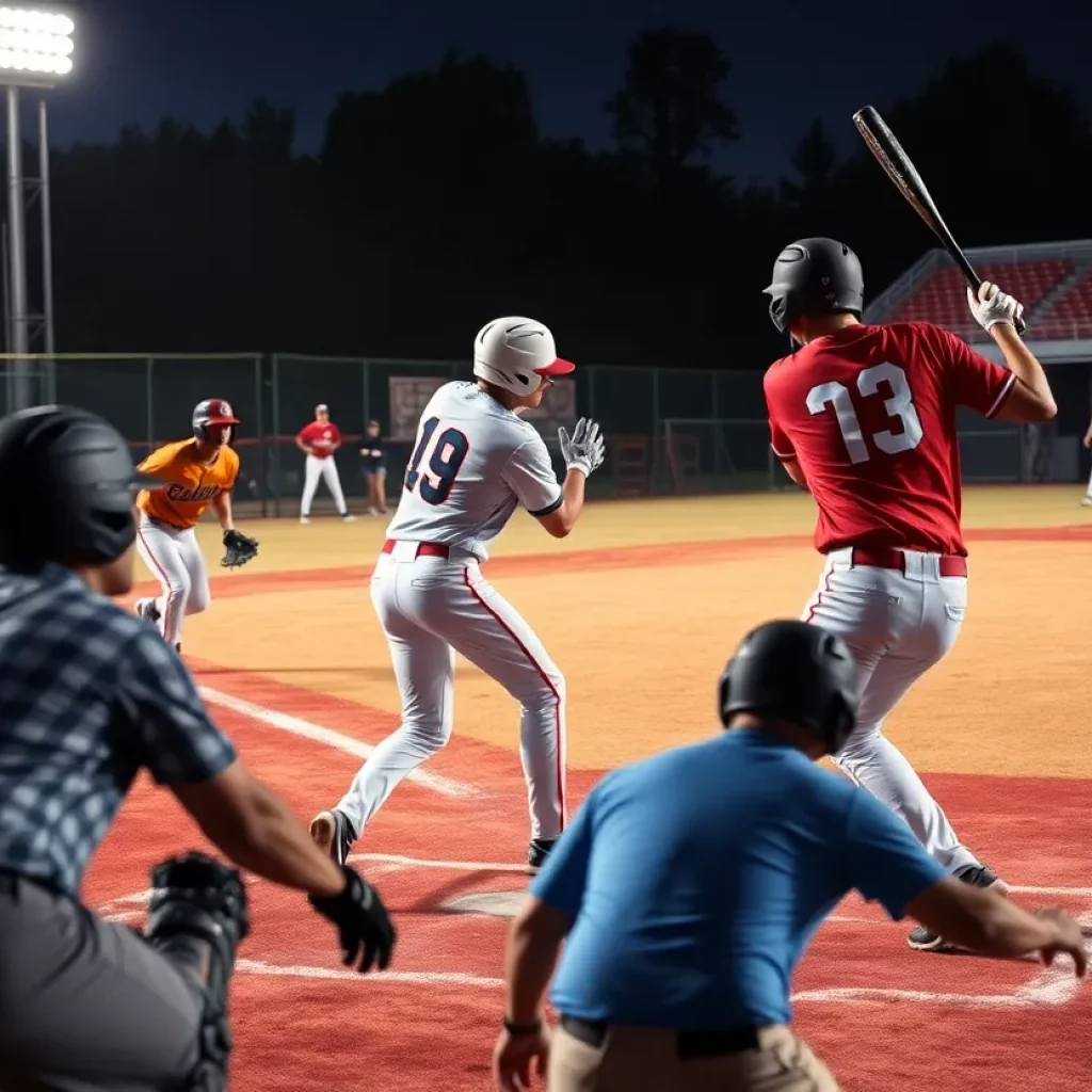 Iowa City High baseball team celebrating a comeback win