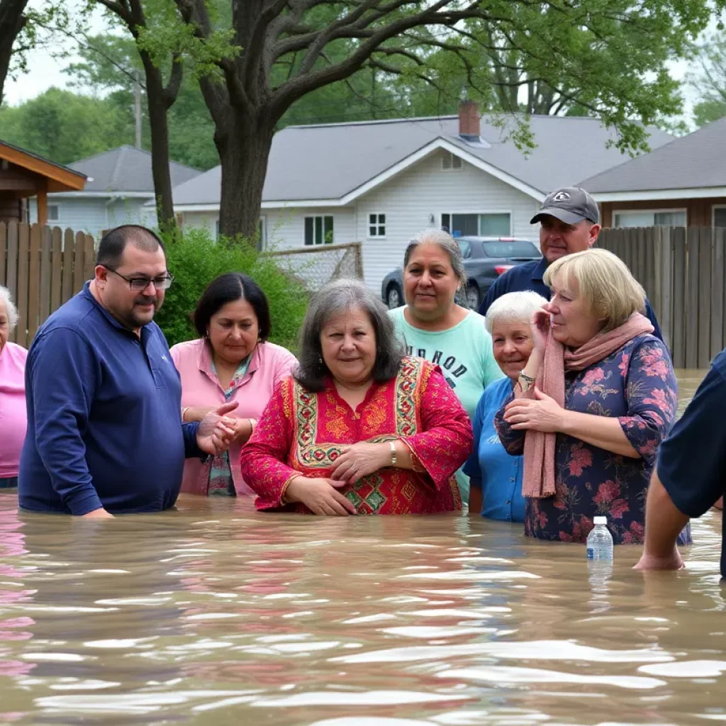 Community support during the Kerr County floods aftermath