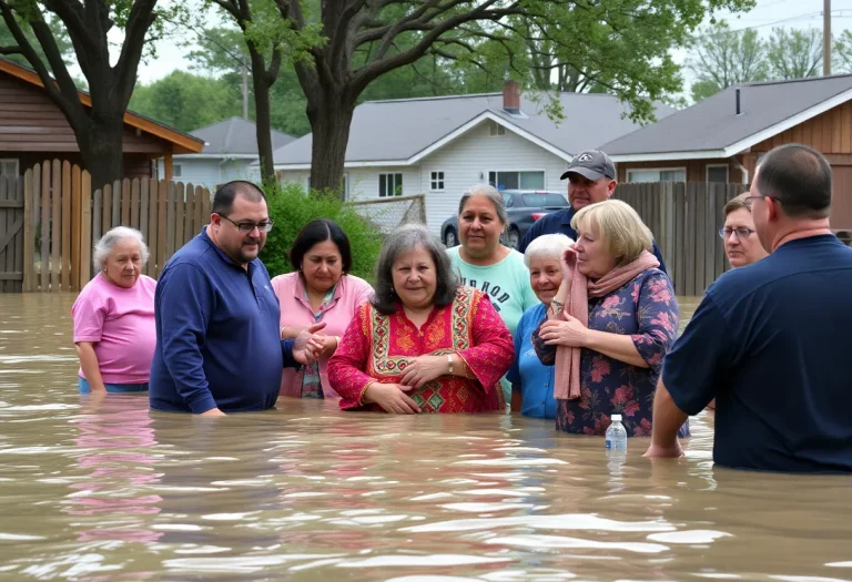 Community support during the Kerr County floods aftermath