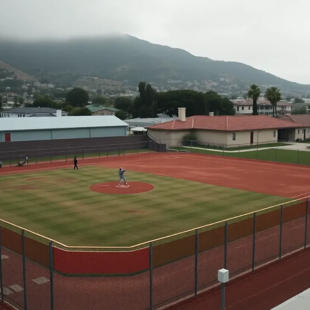 Baseball field in Long Beach highlighting community concern