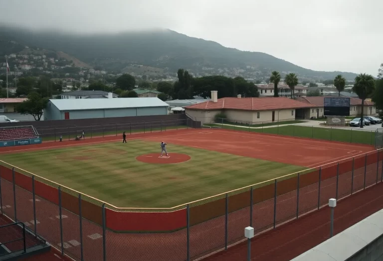 Baseball field in Long Beach highlighting community concern