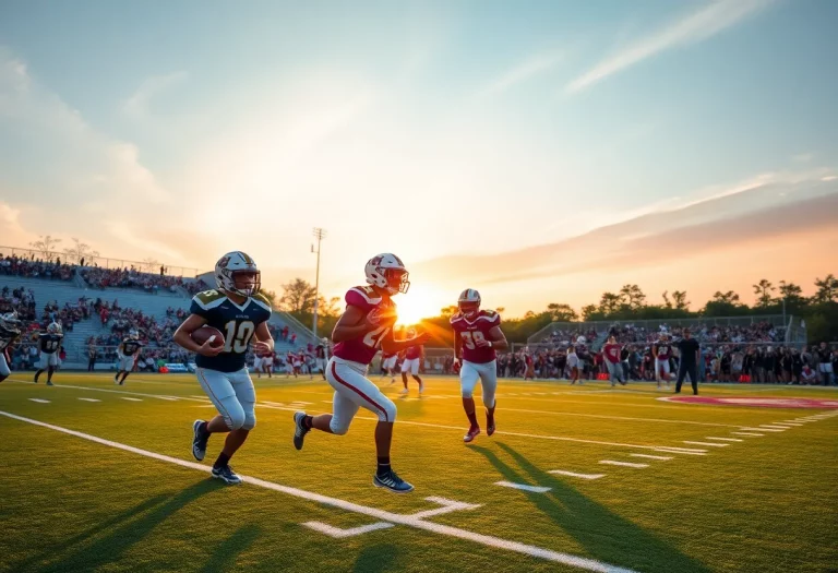 Mater Dei Monarchs football team in action on the field
