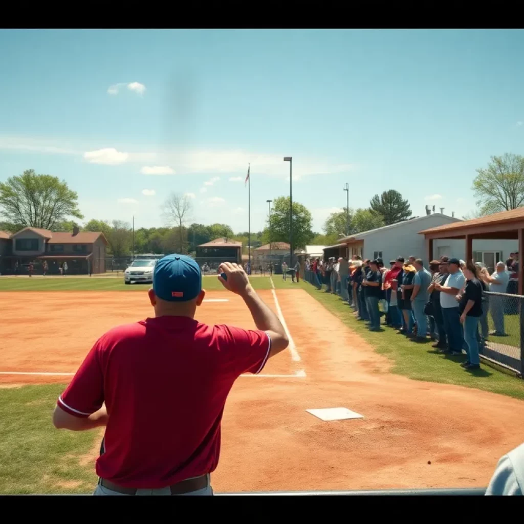 Community celebration for local baseball star