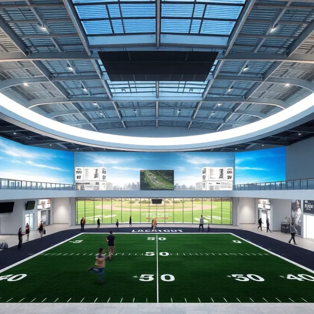 Rendering of the National High School Football Hall of Fame facility