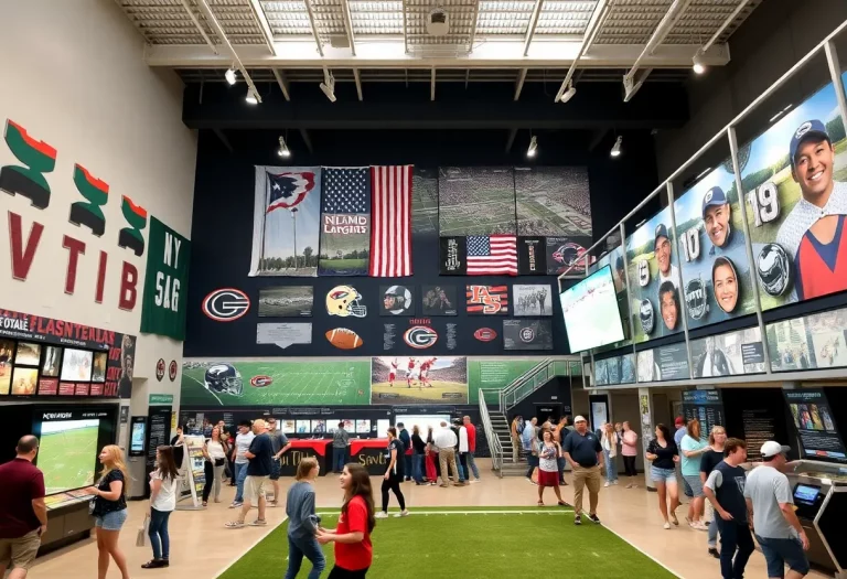 Exterior view of the National High School Football Hall of Fame building