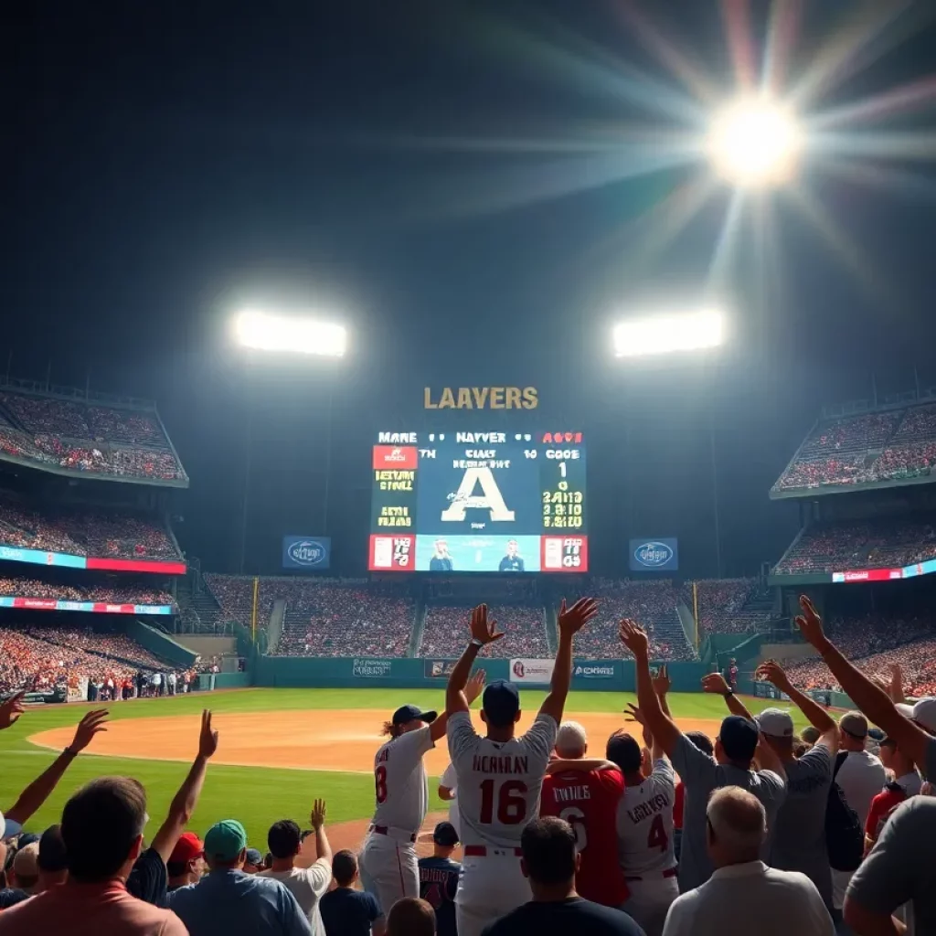 Celebration of a baseball player hitting multiple home runs