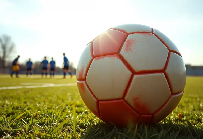 Noblesville boys soccer team training on the field