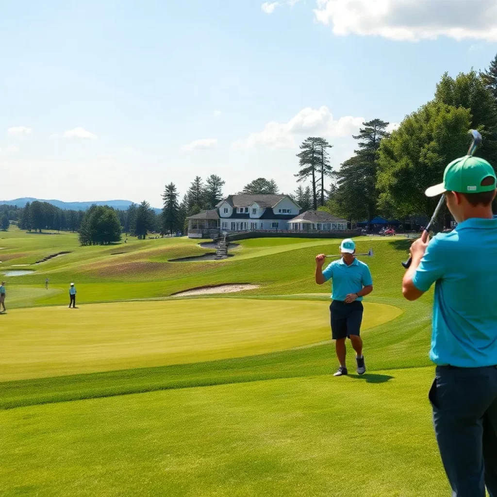 Golfers competing in the 2025 PGA High School Golf National Invitational at Pinehurst.