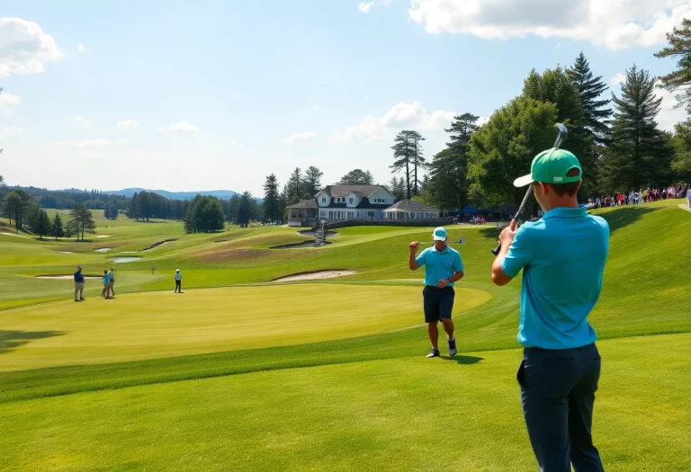Golfers competing in the 2025 PGA High School Golf National Invitational at Pinehurst.