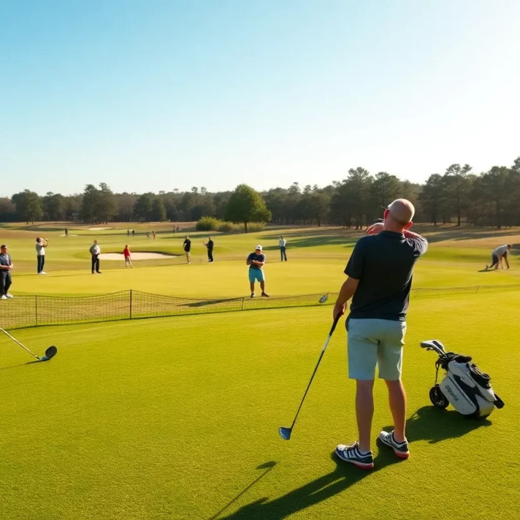 Young golfers competing at Pinehurst Resort