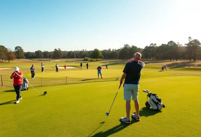Young golfers competing at Pinehurst Resort