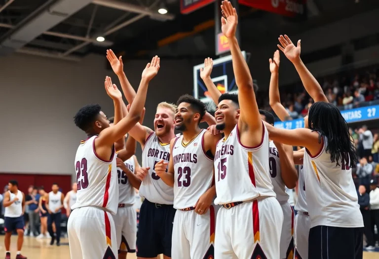 Team USA celebrating their victory at the FIBA U19 World Cup.