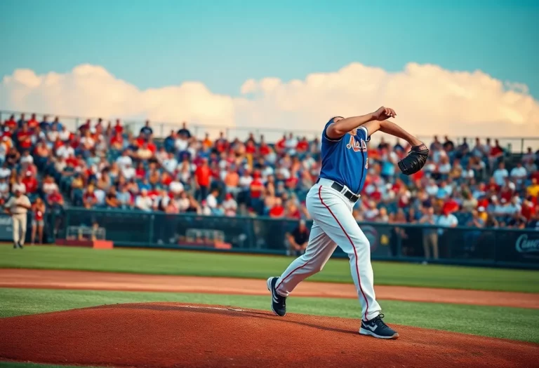 Celebration of a high school baseball player signing with a professional team