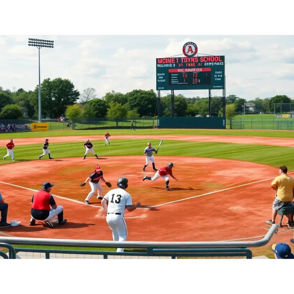 High school baseball players playing in Wisconsin