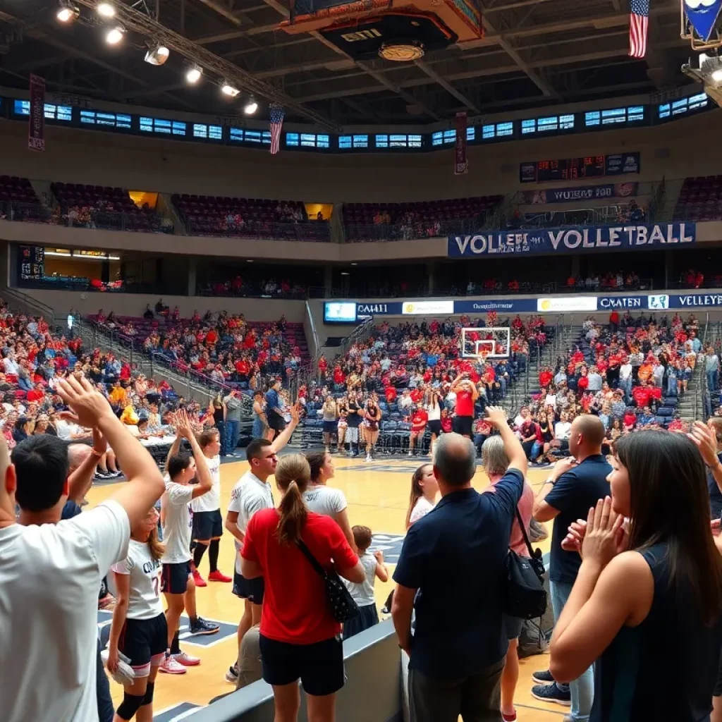 Fans and athletes at the Wyoming All-Star Games