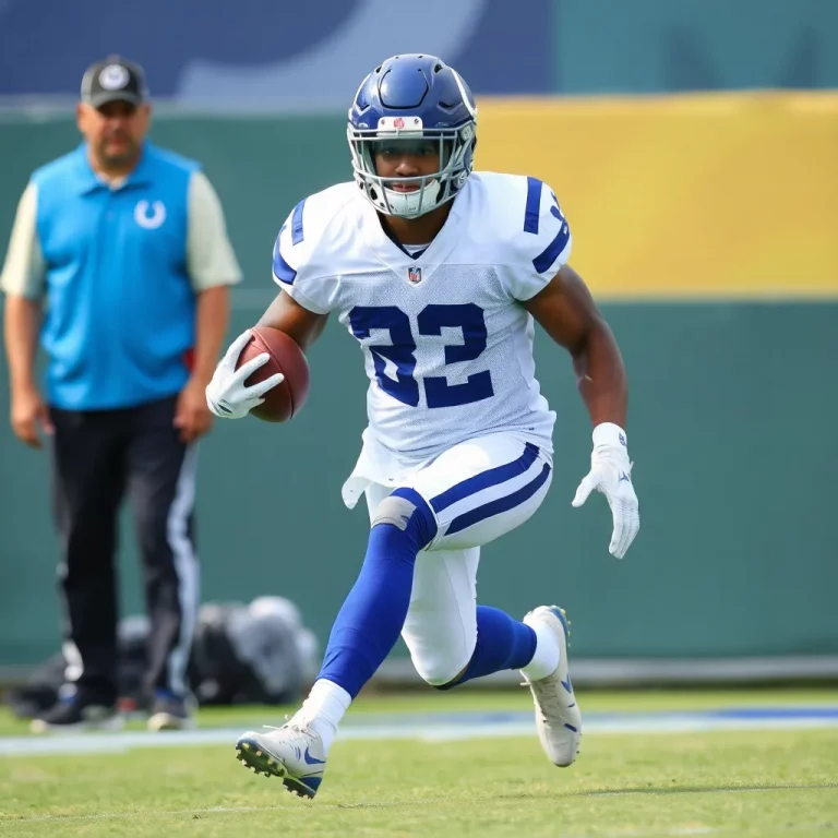 Indianapolis Colts Running Back Salvon Ahmed Suffers Injury During Practice