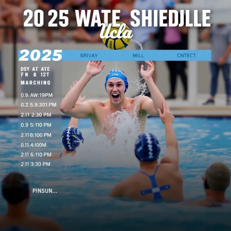 UCLA Men's Water Polo Team Unveils 2025 Schedule with Key Matchups and Exciting Events