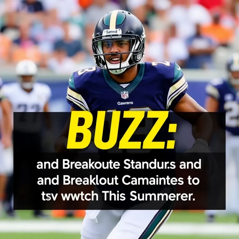 NFL Fantasy Buzz: Rookie Standouts and Breakout Candidates to Watch This Summer