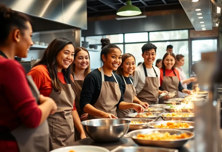 Angola High School girls basketball team fundraising at a restaurant