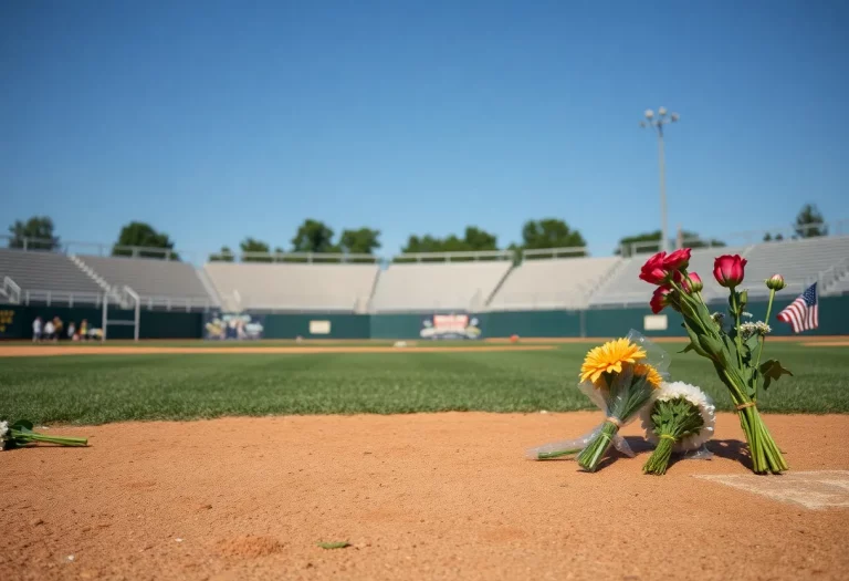 Community memorial for Camden baseball star