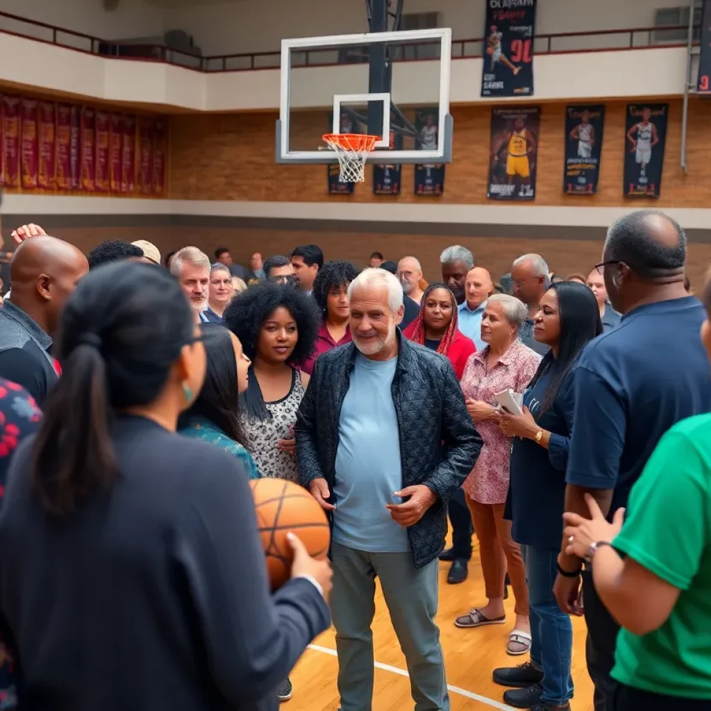 Community members gather to celebrate the life of Clarence Sherrod