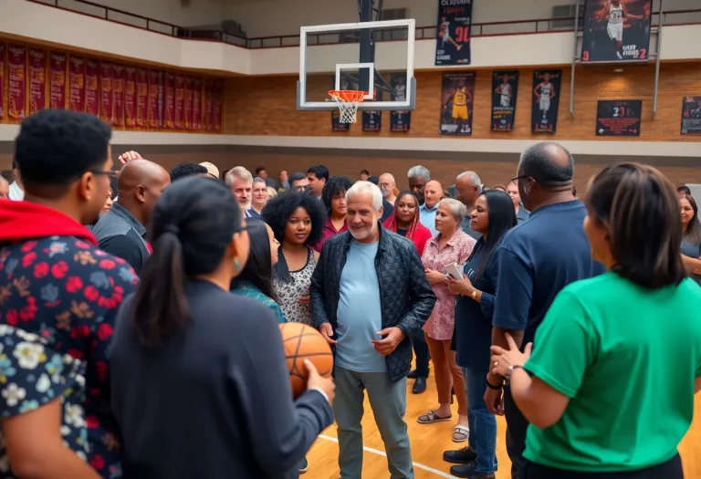 Community members gather to celebrate the life of Clarence Sherrod