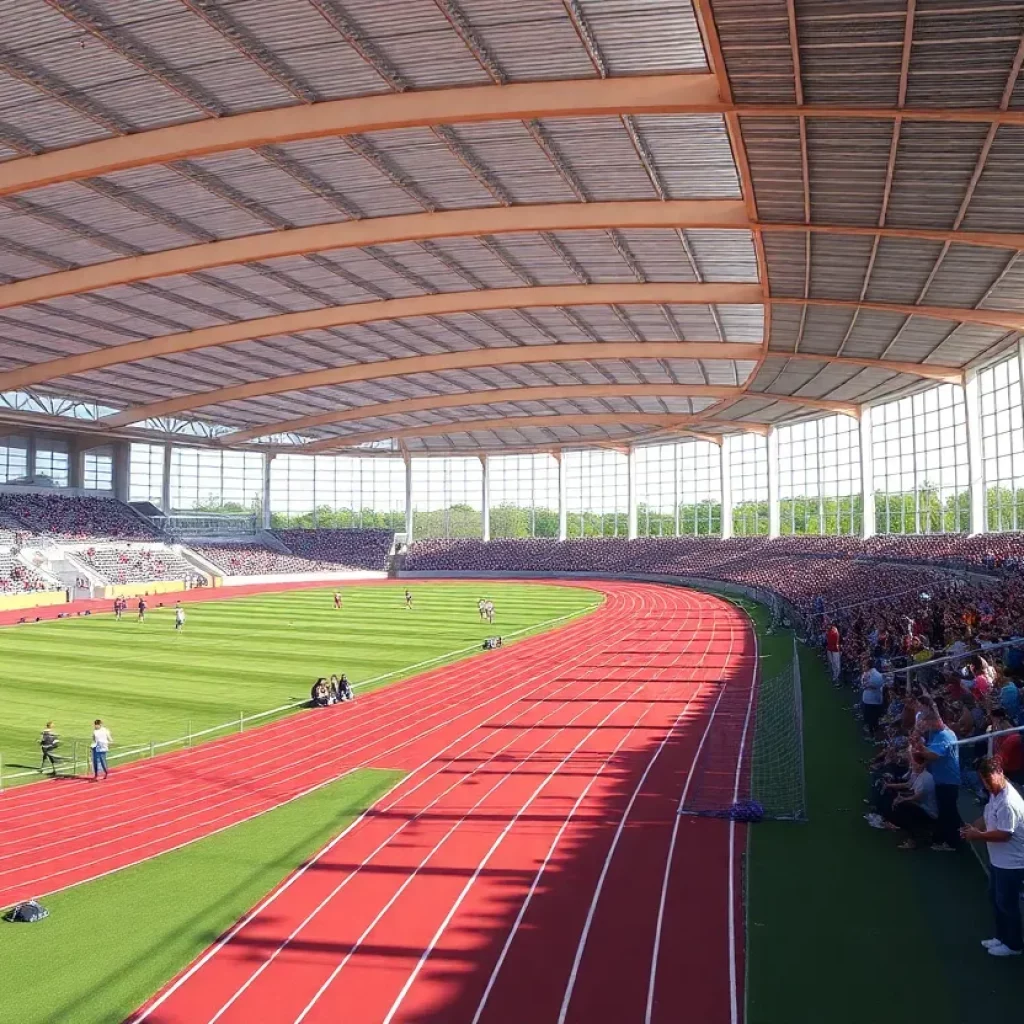 Newly renovated track and field complex in Edwardsville