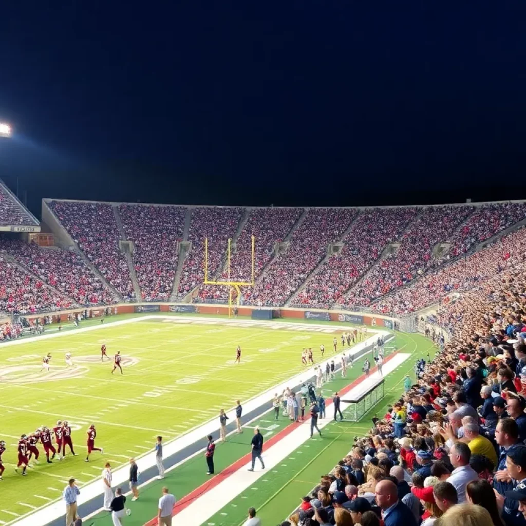 Grandville Bulldogs and Muskegon Big Reds football match