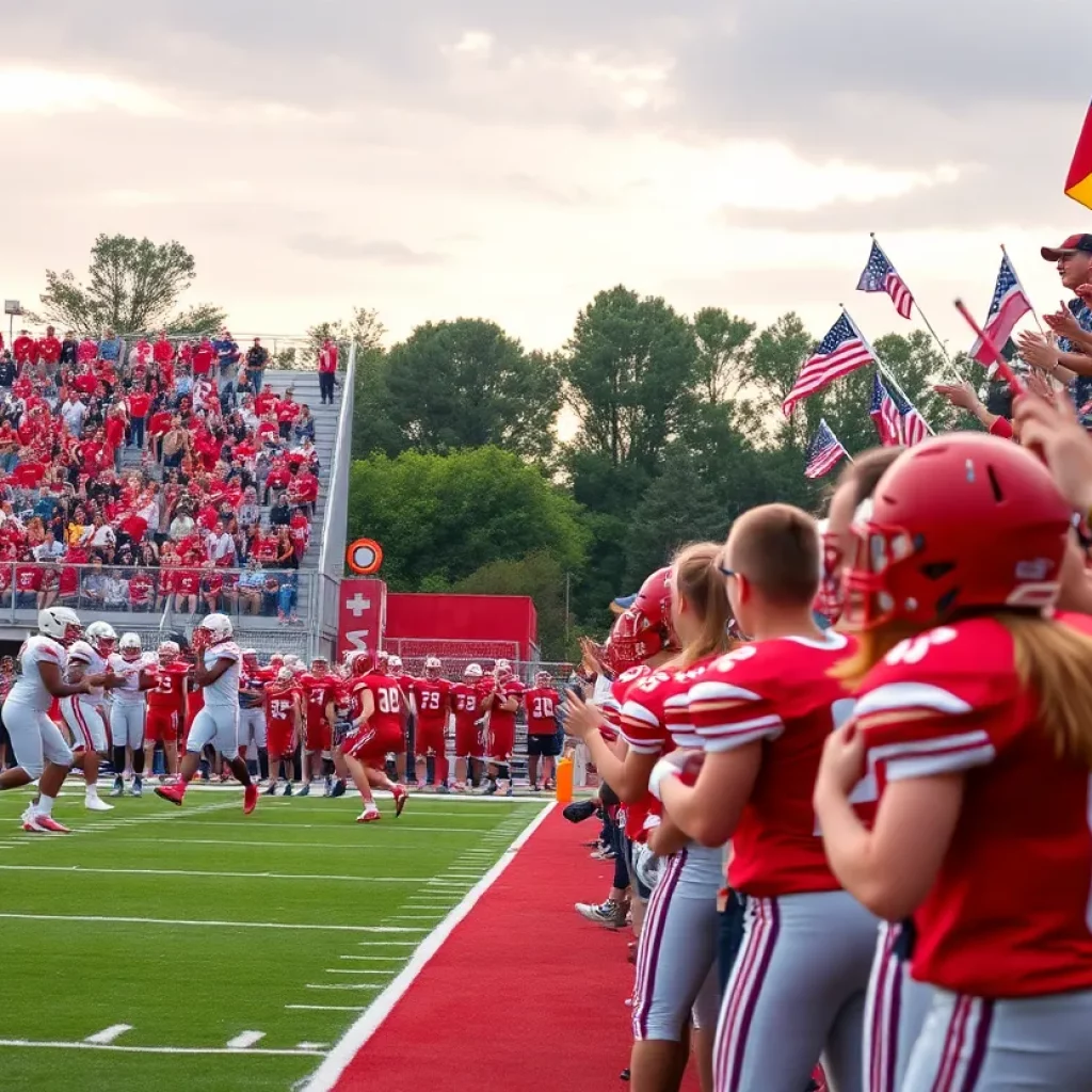 Exciting high school football scene in Maryland
