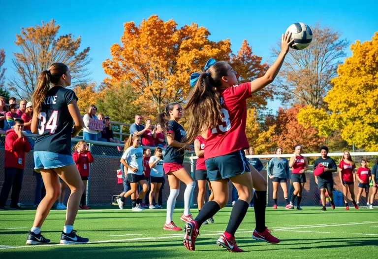 High school athletes participating in sports during the 2025 season