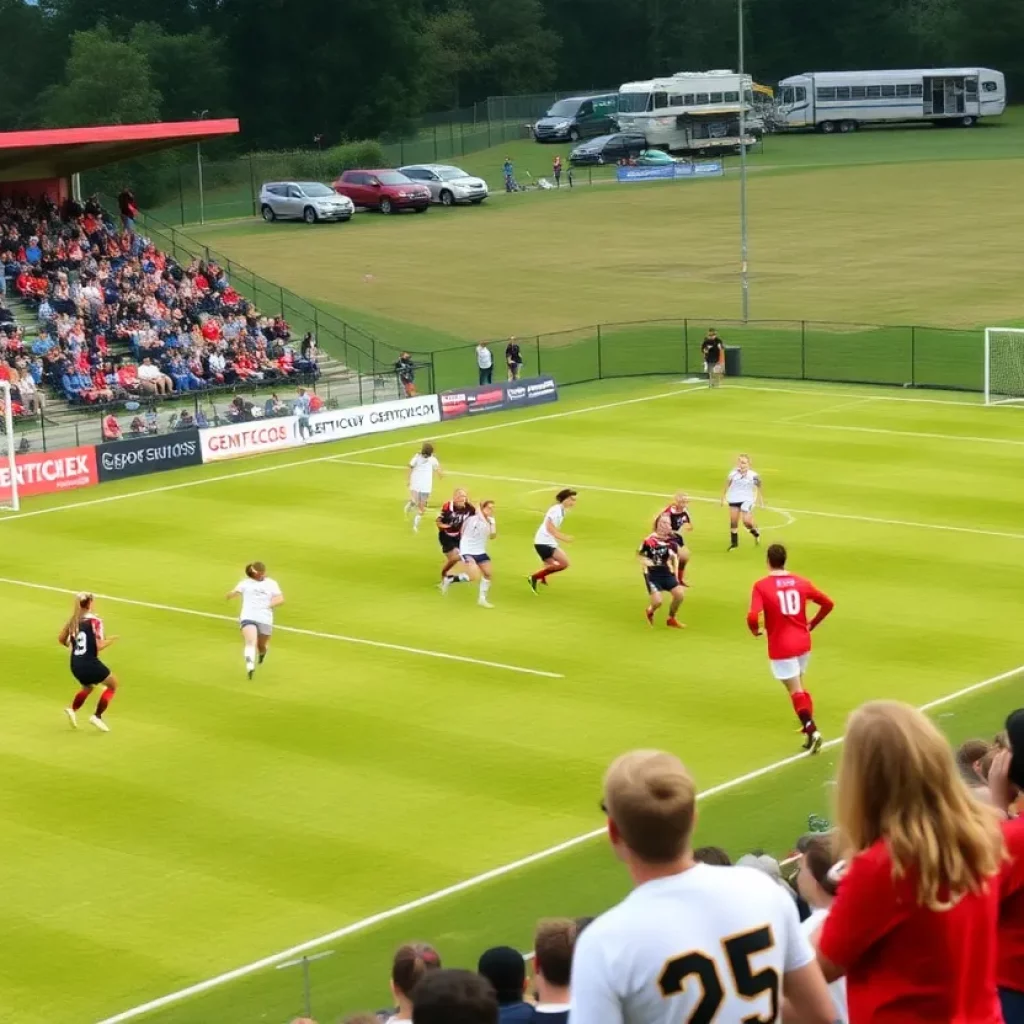 Exciting scene from Kentucky high school soccer semifinals