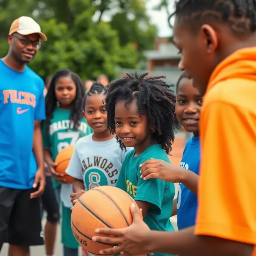 Community youth athletes celebrating a significant achievement in Lafayette.