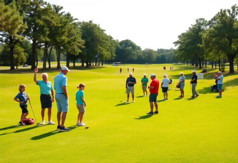 Participants enjoying the Lake Minneola Golf Tournament fundraiser