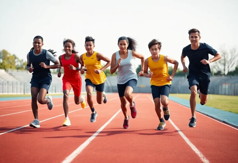 New recruits for LC State Men's Cross Country team training together