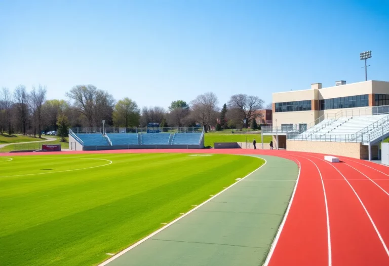 New track and field facility at Lincoln High School in Des Moines