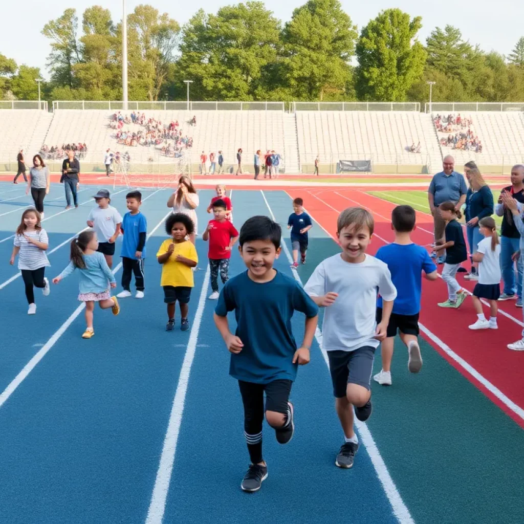 New track and field facility at Lincoln High School in Des Moines