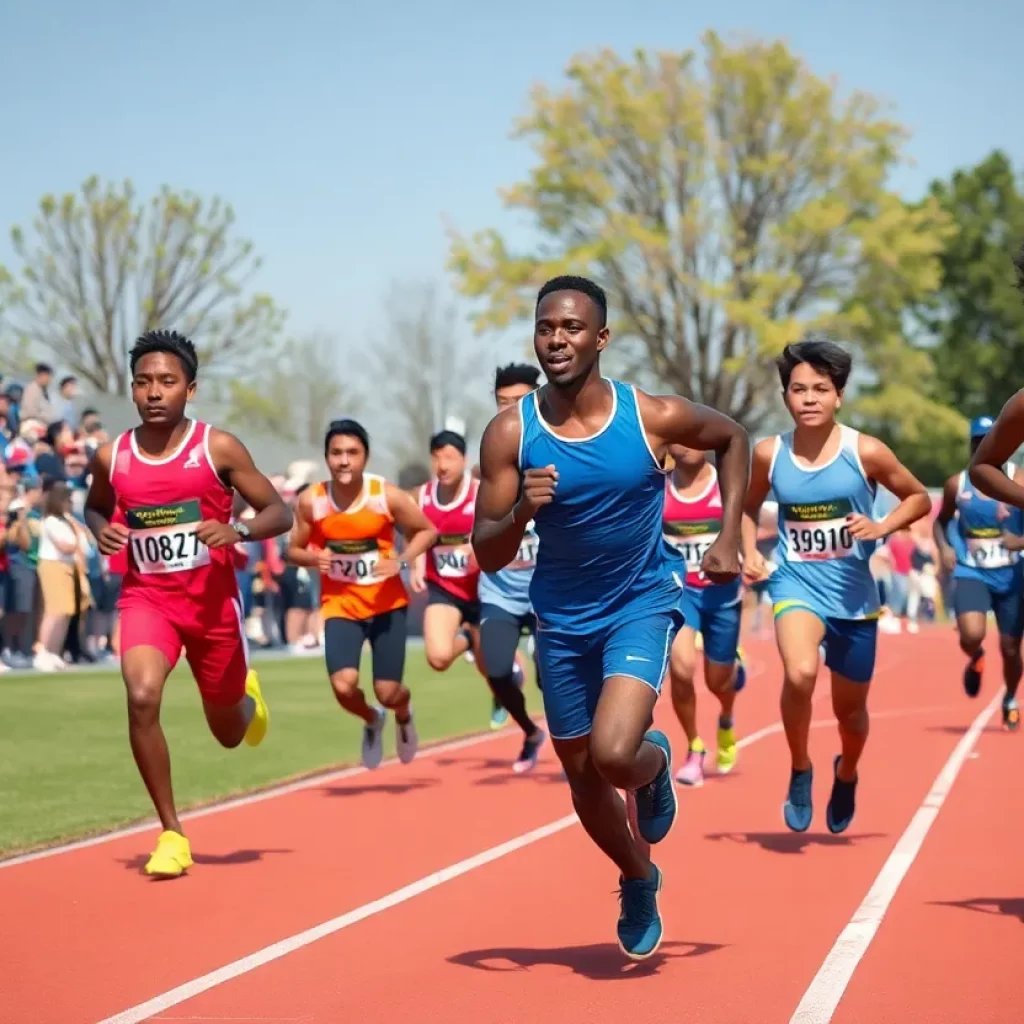 Athletes competing at the National Masters Track and Field Championships