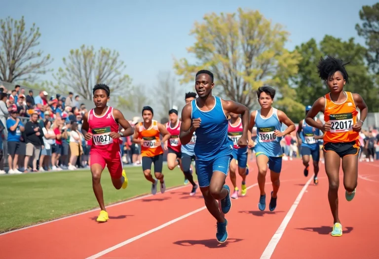 Athletes competing at the National Masters Track and Field Championships