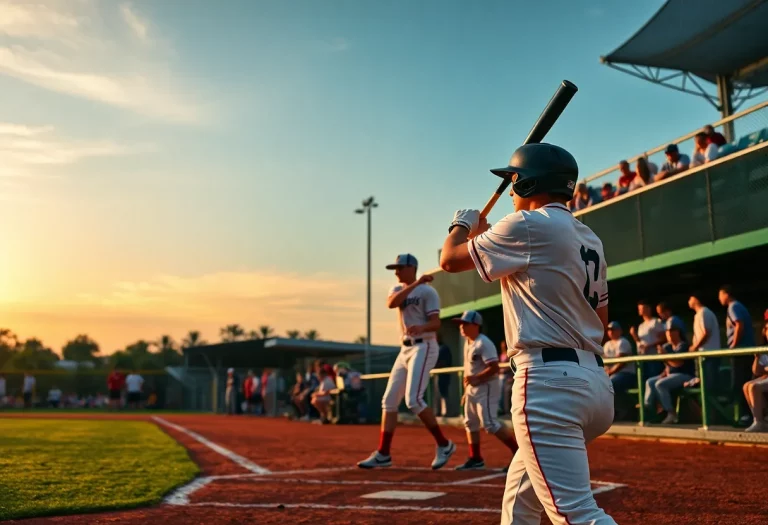 Players competing during the Montana High School All-Star Baseball Classic.