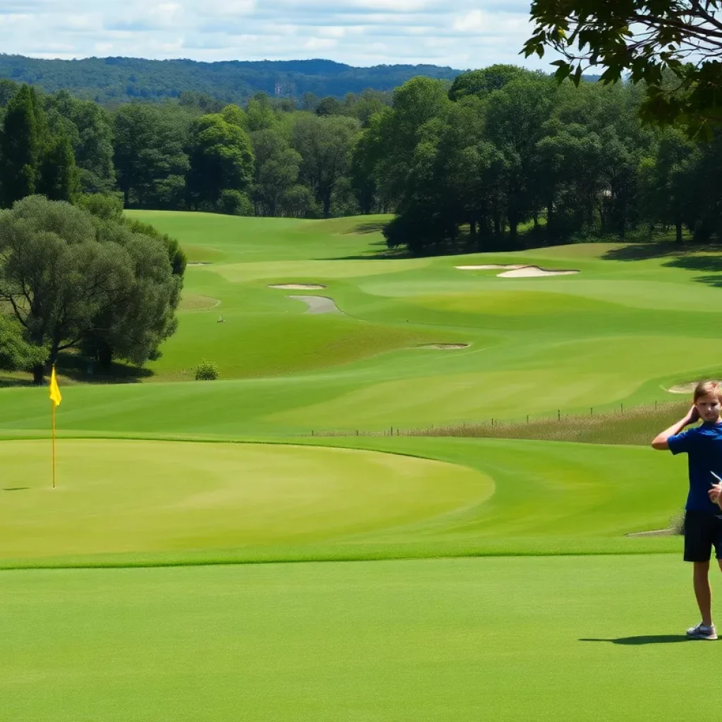 Scenic view of Stoney Creek Golf Course at Wintergreen Resort