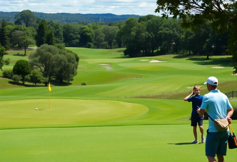 Scenic view of Stoney Creek Golf Course at Wintergreen Resort