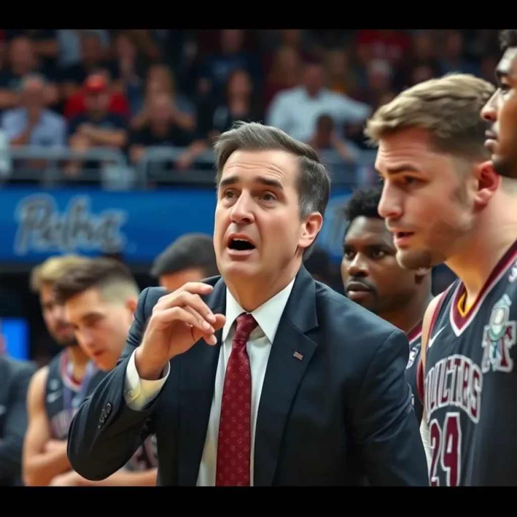 Basketball game showing intense emotions