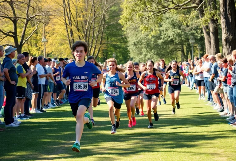 Athletes competing in the Palo Verde Labor Day Classic cross country race