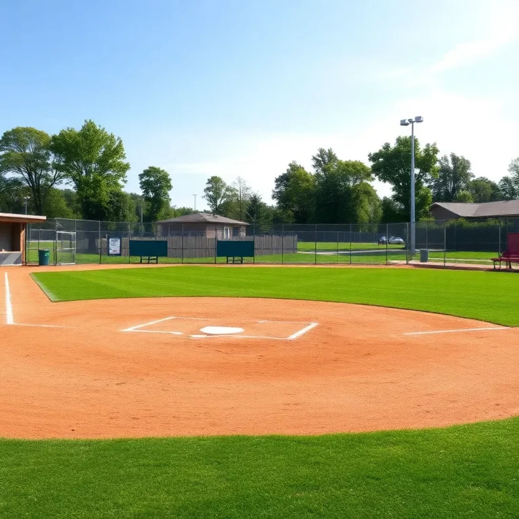 Newly renovated softball field for North Charleston High School Cougars