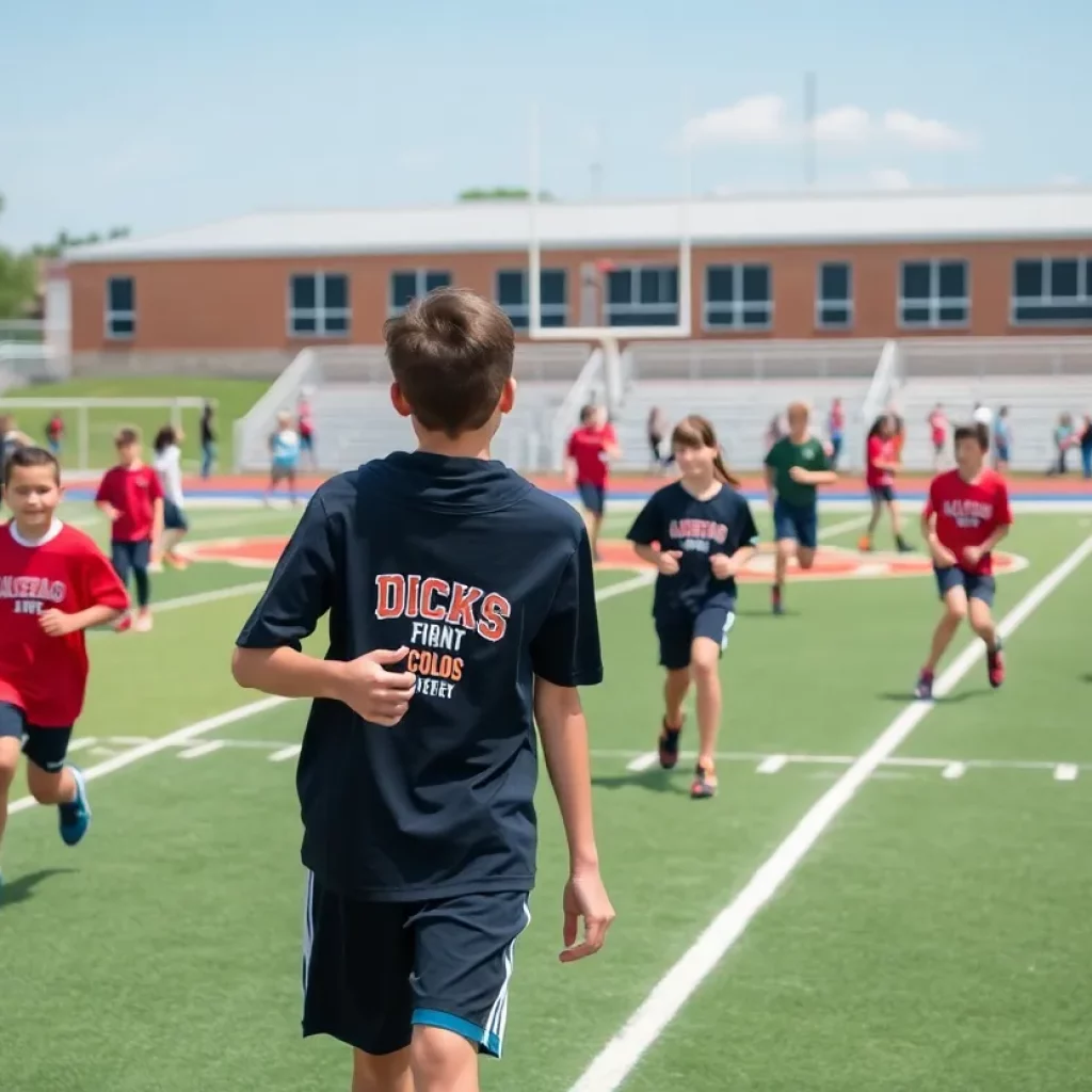 Students participating in sports at San Lorenzo Valley High School